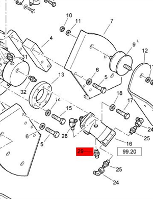 BOMAG Double End Connector Part Number 05540098  