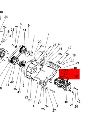BOMAG quadruple gear pump part number 330000291  