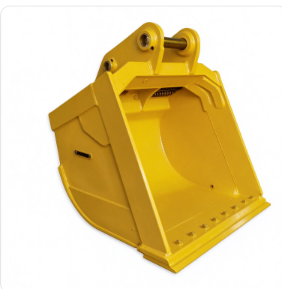 Wear resistant earthmoving excavator with sand, gravel and soil bucket